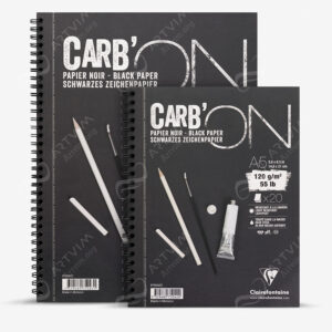 CLAIREFONTAINE : CARB'ON MULTI TECHNIQUES SPIRAL PAD