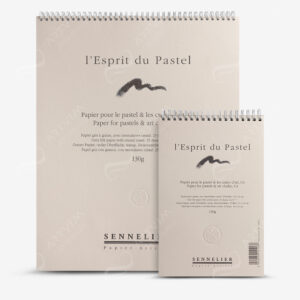 SENNELIER : GREY SOFT PASTEL PAPER GLASSINE INTERLEAVED SPIRAL PADS
