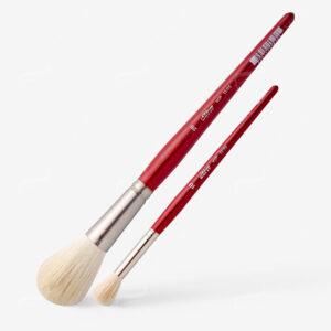 SILVER BRUSH : WHITE GOAT HAIR MOP BRUSHES