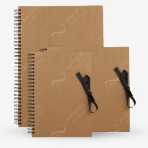 JACKSON'S : BROWN PAPER DISPLAY BOOKS SPIRAL PADS