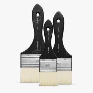 JACKSON'S : WHITE SYNTHETIC MOTTLER BRUSHES