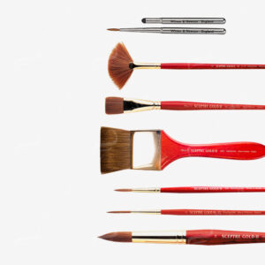 WINSOR & NEWTON : SCEPTRE GOLD II SABLE/SYNTHETIC MIX BRUSHES