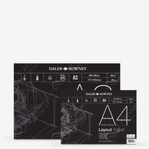 DALER-ROWNEY : LAYOUT PAPER GUMMED PADS