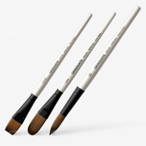 DALER-ROWNEY : GRADUATE SHORT HANDLED PONY/SYNTHETIC MIX BRUSHES