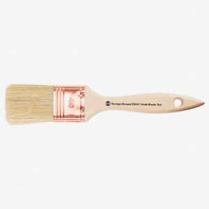 BORCIANI E BONAZZI : THIN FLAT LILY BRISTLE DECORATING BRUSHES COPPER FERRULE