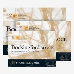BOCKINGFORD : WATERCOLOUR PAPERS WHITE BLOCKS