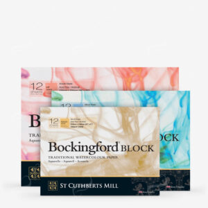BOCKINGFORD : WHITE WATERCOLOUR PAPER BLOCKS AND PADS