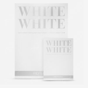 FABRIANO : WHITE WHITE DRAWING PAD