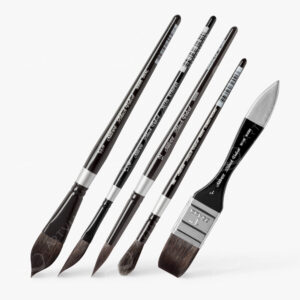 SILVER BRUSH : BLACK VELVET SQUIRREL & RISSLON BRUSHES