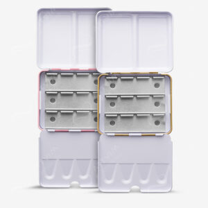 ROMAN SZMAL : MINI EMPTY METAL WATERCOLOUR BOXES