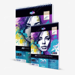 ZIELER : MIXED MEDIA PADS SPIRAL BOUND