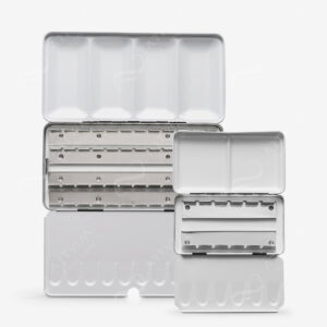JACKSON'S : EMPTY METAL WATERCOLOUR BOXES FOR PANS