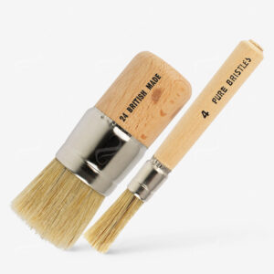 HANDOVER : WHITE BRISTLE STENCIL BRUSHES