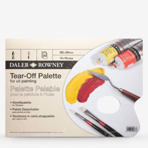 DALER-ROWNEY : YELLOW PARCHMENT TEAR OFF PALETTES - FOR OIL