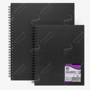 DALER-ROWNEY : SPIRAL BOUND BLACK SKETCHBOOKS