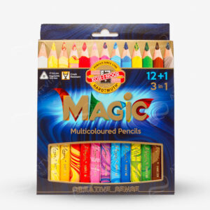 KOH-I-NOOR : SETS OF JUMBO TRIANGULAR COLOURED PENCILS (FSC 100%)