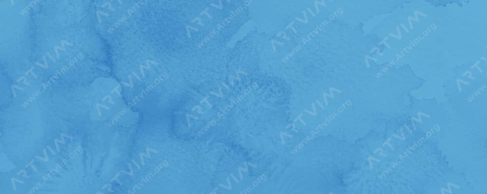 دالر رونی : آبرنگ آرتیست : Cobalt Blue
