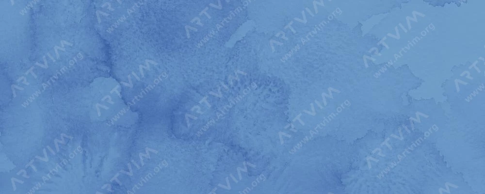 دالر رونی : آبرنگ آرتیست : French Ultramarine