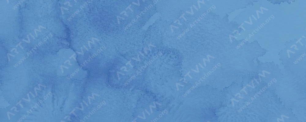 دالر رونی : آبرنگ آرتیست : Permanent Blue