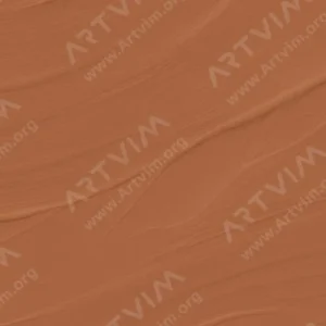 سن‌نلیه : رنگ‌ اکریلیک آبستره : Raw Sienna