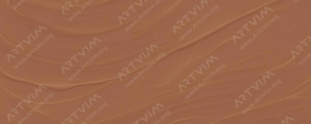 ال بی : رنگ امولسیون وینیل فلاشه : Raw Sienna