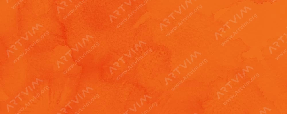 دالر رونی : آبرنگ آکوافاین : Cadmium Orange Hue