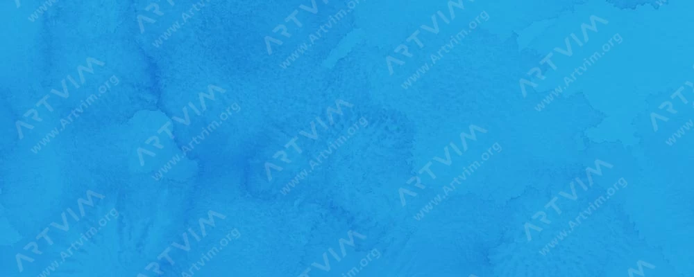 دالر رونی : آبرنگ آکوافاین : Coeruleum Blue