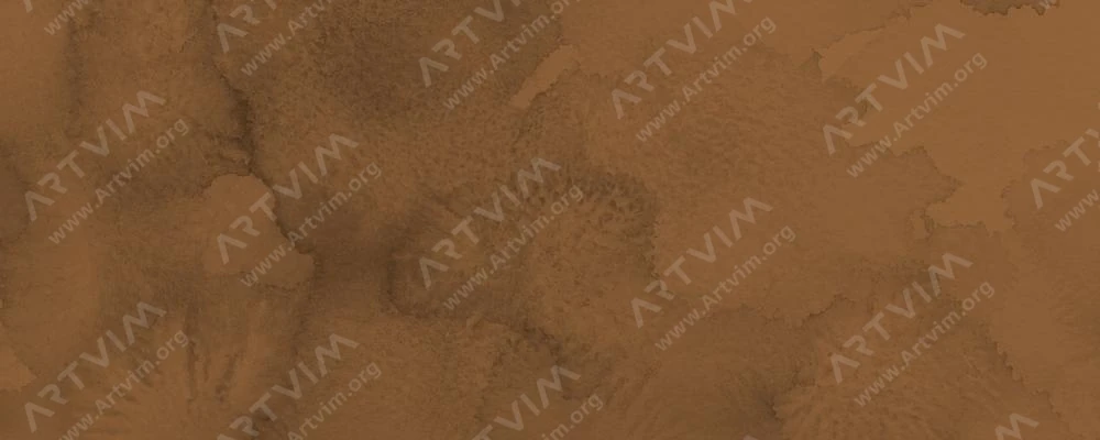 دالر رونی : آبرنگ آکوافاین : Raw Sienna
