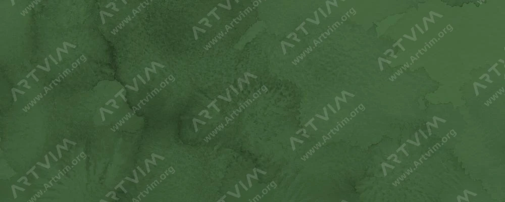 دالر رونی : آبرنگ آکوافاین : Sap Green