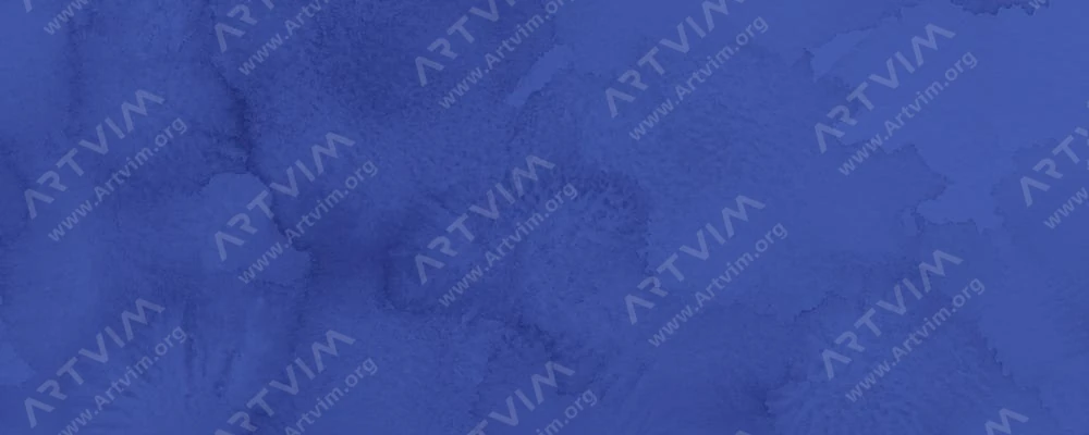 دالر رونی : آبرنگ آکوافاین : Ultramarine