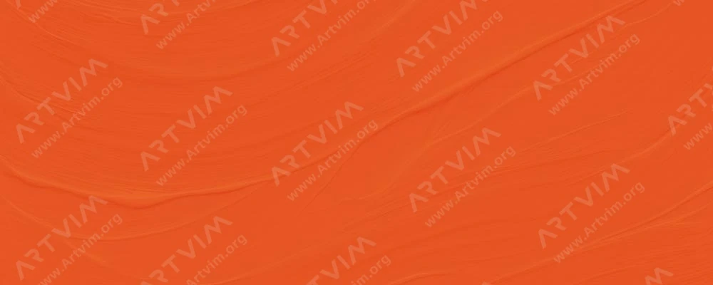 دالر رونی : رنگ‌ اکریلیک کرایلا : Cadmium Scarlet