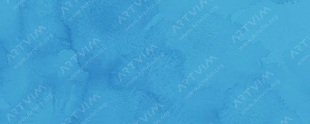 رومن اشمال : آبرنگ آکواریوس : Blue Sky