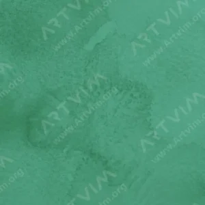 هولبین : آبرنگ گرانول : Peafowl Green